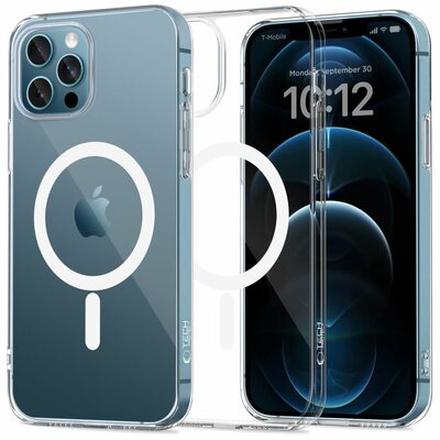 TechProtection Flex MagSafe iPhone 12 / iPhone 12 Pro hoesje transparant