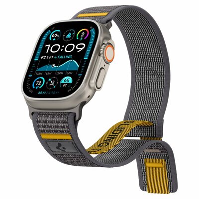 Spigen Athlex Air Apple Watch 49 / &nbsp;46 / 45 / 44 &nbsp;mm bandje grijs
