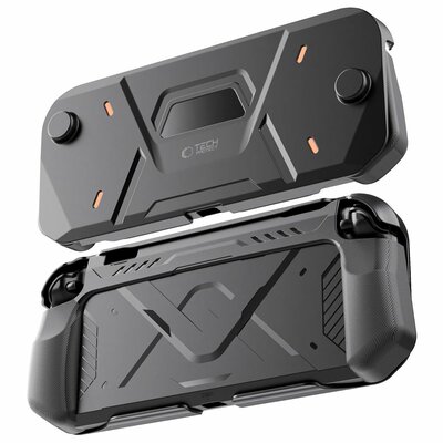 Het TechProtection Carbon Nintendo Switch 2 hoesje zorgt voor een volledige 360-graden bescherming zonder dat je hoeft in te le