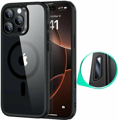 ESR Classic Hybrid Camera control iPhone 16 Pro Max hoesje zwart