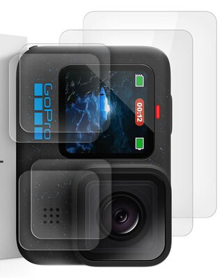 TechProtection Glas GoPro Hero 9 / 10 / 11 / 12 screenprotector set