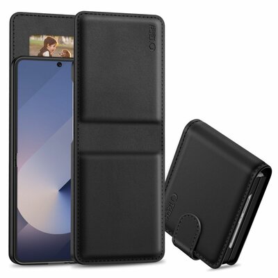 TechProtection Wallet Galaxy Z Flip&nbsp;7 hoesje zwart