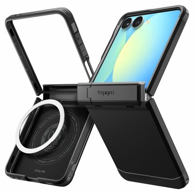 Spigen Tough Armor Pro Mag MagSafe Galaxy Z Flip 7 hoesje zwart