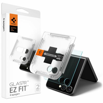 Spigen Glas.tR EZ Fit HD Galaxy Z Flip 7 screenprotector 2 pack