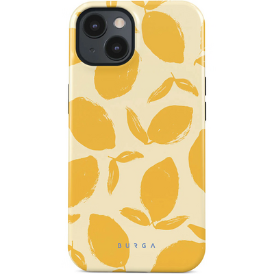 Burga Tough MagSafe iPhone 15 hoesje lemon tart