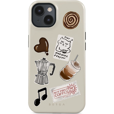 Burga Tough MagSafe iPhone 15 hoesje oat milk