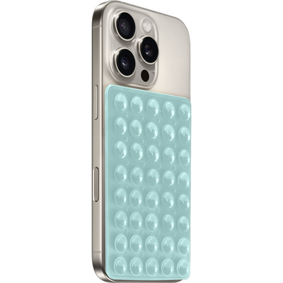 Mobiparts Sticky Pad zuignap telefoonhouder turquoise