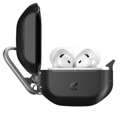 Keybudz Element AirPods Pro 4 hoesje zwart