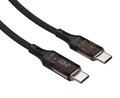 Musthavz 240 watt USB-C naar USB-C kabel met LCD-display