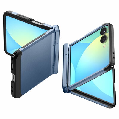 Spigen Tough Armor Pro Mag MagSafe Galaxy Z Flip 7 hoesje blauw