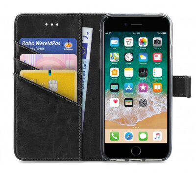 My Style Flex Wallet iPhone SE 2022 / 2020 / 8 hoesje zwart