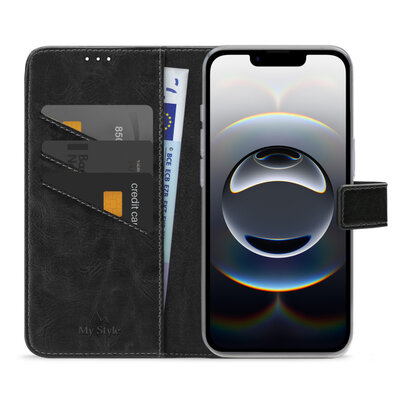 My Style Flex Wallet iPhone 16e hoesje zwart