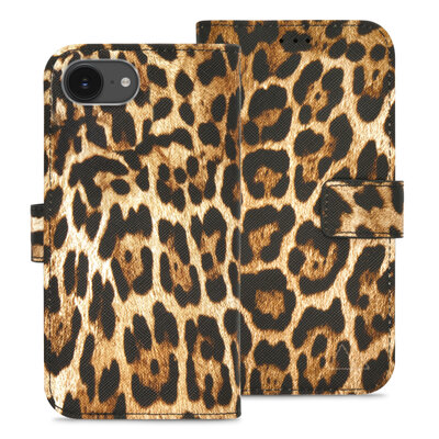 My Style Flex Wallet iPhone 16e hoesje leopard