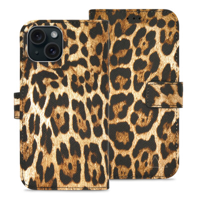 My Style Flex Wallet iPhone 15 / 14 / 13 hoesje leopard