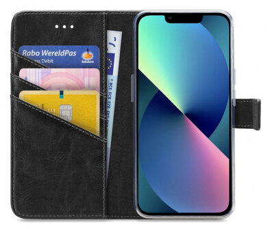 My Style Flex Wallet iPhone 13 mini hoesje zwart