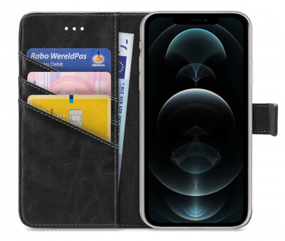 My Style Flex Wallet iPhone 12 Pro Max hoesje zwart