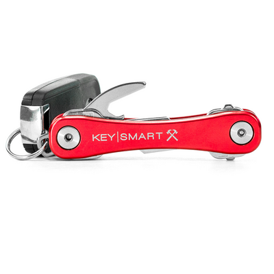 KeySmart Rugged sleutelhouder rood