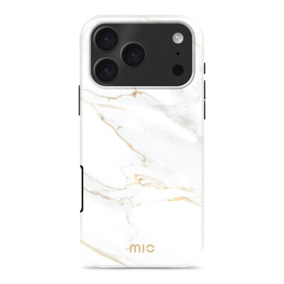 MIO MagSafe iPhone 17 Pro Max hoesje White Marble