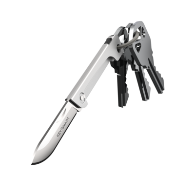 KeySmart Mini roestvrijstaal mes sleutelhanger