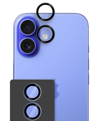 TechProtection iPhone 17 camera ring beschermer zwart