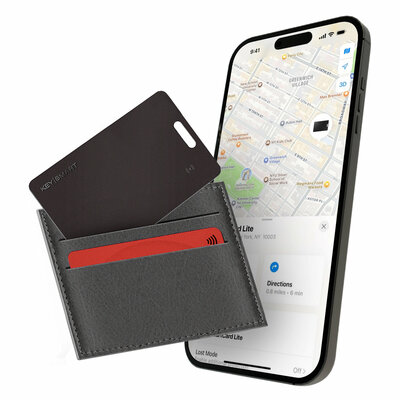 KeySmart SmartCard Lite Find My Wallet tracker zwart