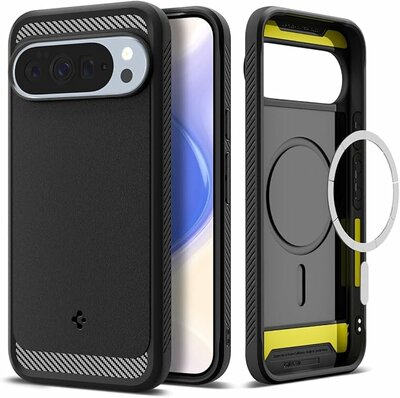 Spigen Rugged Armor MagSafe Google Pixel 10 Pro XL hoesje zwart