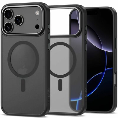 TechProtection CamEdge MagSafe iPhone 17 Pro Max hoesje zwart