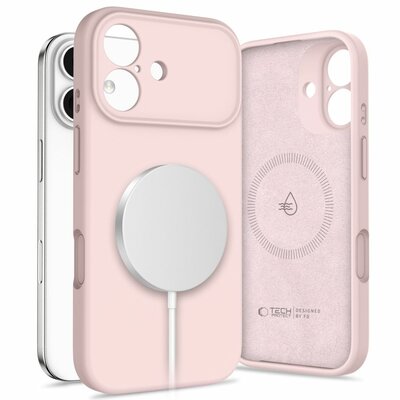TechProtection Silicone MagSafe iPhone 17 hoesje zwart