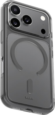 LAUT Crystal Fluro MagSafe iPhone 17 Pro Max hoesje grijs