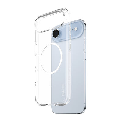 PanzerGlass CARE Urban Combat MagSafe iPhone 17 Air hoesje doorzichtig wit