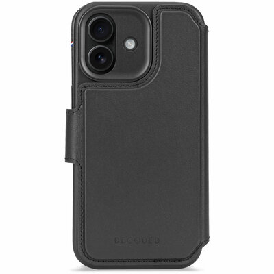 Decoded Leather Detachable 2 in 1&nbsp;Wallet iPhone 17 hoesje zwart
