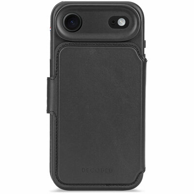 Decoded Leather Detachable 2 in 1&nbsp;Wallet iPhone 17 Air hoesje zwart