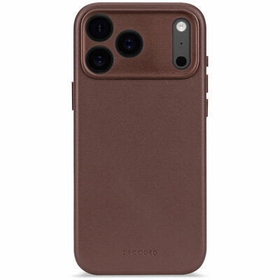 Decoded Leather backcover iPhone 17 Pro hoesje bruin