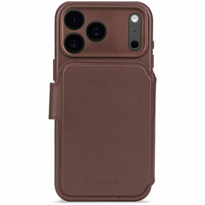 Decoded Leather Detachable 2 in 1&nbsp;Wallet iPhone 17 Pro Max hoesje bruin