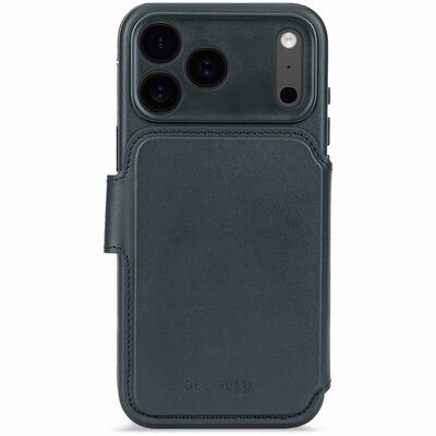 Decoded Leather Detachable 2 in 1&nbsp;Wallet iPhone 17 Pro Max hoesje navy