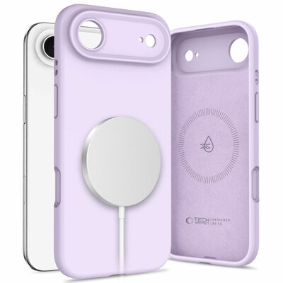 TechProtection Silicone MagSafe iPhone 17 Air hoesje paars