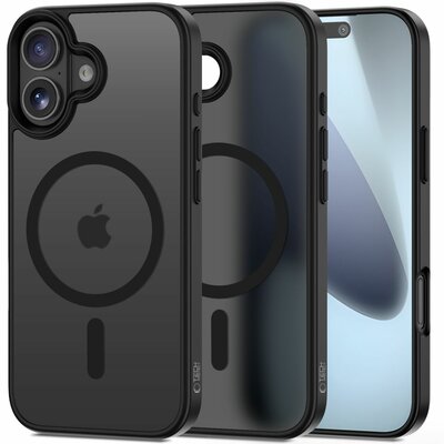 TechProtection MagSafe iPhone 17 hoesje mat zwart