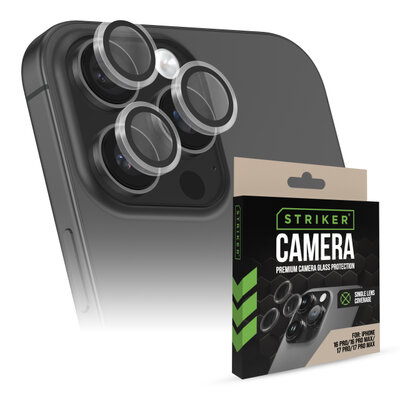 Striker Single iPhone 17 Pro / iPhone 17 Pro Max cameralens protector