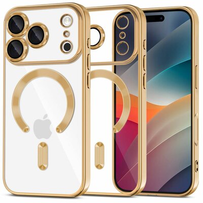 TechProtection Flex MagSafe iPhone 17 Pro Max hoesje goud