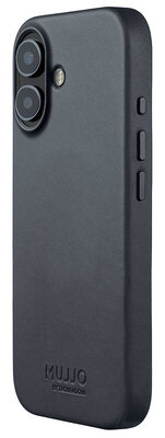 Mujjo Full Leather iPhone 17 hoesje basalt