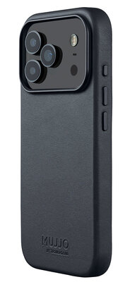 Mujjo Full Leather iPhone 17 Pro hoesje basalt