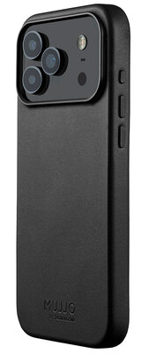 Mujjo Full Leather iPhone 17 Pro Max hoesje zwart