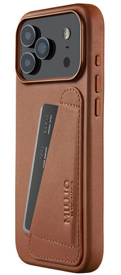 Mujjo Full Leather Wallet&nbsp;iPhone 17 Pro Max hoesje tan
