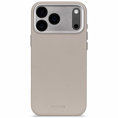 Decoded Leather backcover iPhone 17 Pro Max hoesje beige