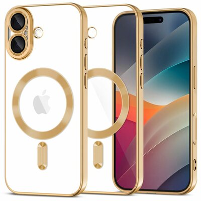 TechProtection Flex MagSafe iPhone 17 hoesje goud