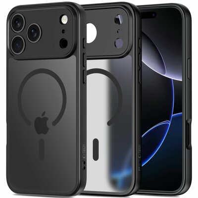 TechProtection Slim MagSafe iPhone 17 Pro Max hoesje mat zwart