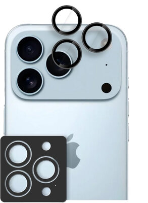 TechProtection iPhone 17 Pro / iPhone 17 Pro Max camera ring beschermer zwart
