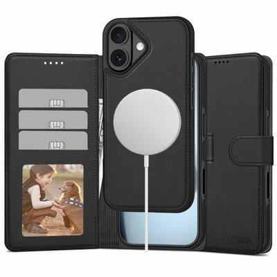 TechProtection MagSafe Wallet iPhone 17 hoesje zwart