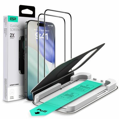 ESR UltraFit Tempered Glass iPhone 17 Pro screenprotector 2 pack