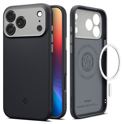 Spigen Nano Pop MagSafe iPhone 17 Pro hoesje zwart